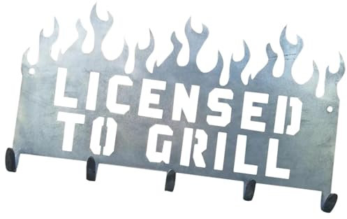 BBQ Tool Rack, Outdoor Cooking Organizer, Kitchen Towel Hanger, BBQ Accessory Holder, Grill Tools Storage, Stainless Steel Kitchen Accessories, Barbecue Tool Storage Solutions for Cooking Tool Hanger