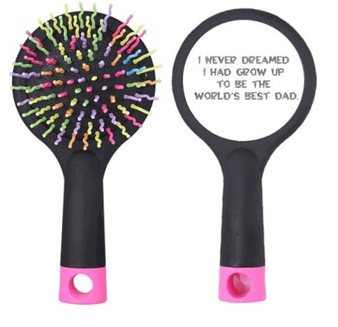 Dreang World's Best Dad Festival - Spazzola districante per capelli, base cuscino