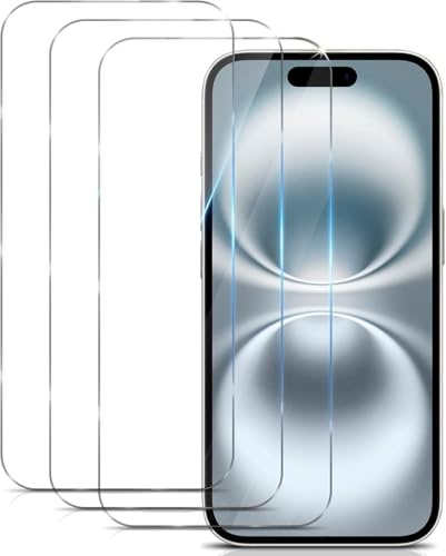 3 Pièces Verre Trempé Pour iPhone 16 Plus, iPhone 15 Pro Max, iPhone 15 Plus, Film Ecran Protection écran Vitre Protecteur Résistant Anti Rayures Sans Bulles Dureté 9H Glass 6,7 Pouces HD Transparent