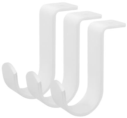 DOITOOL 3pezzi Supporto Per Asta Per Tende in Acciaio Inossidabile Estensore Regolabile Kit Per Parete Compatibile Aste Per Tende Singole e Ufficio