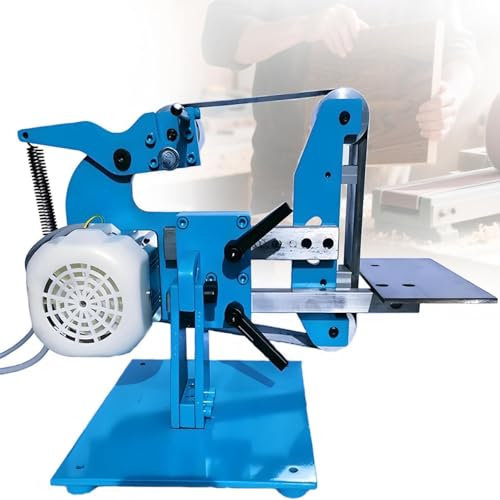 Ponceuse à Bande électrique 750W/1100W, Polisseuse Verticale Et Horizontale, Meuleuse Multi-angle 915 X 50 Mm, Pour Le Polissage, La Finition Et Le Dérouillage,1100W
