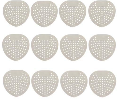 Rejillas antisalpicaduras para orinario – Juego de 12 – Plástico reciclado, reducción de olores y limpieza óptima, universales y ecológicos – Uso comunitario y profesional