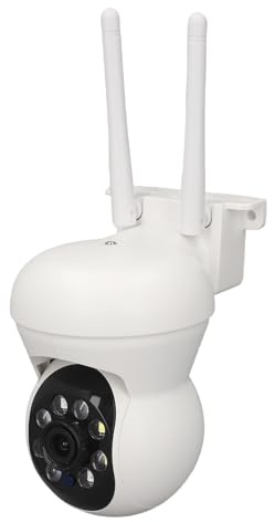 Denash Telecamere di Sicurezza Outdoor Wireless, Telecamera di Sorveglianza Wireless HD 1080p, Rilevamento del Movimento Panoramico a 360 ° per la Sicurezza Domestica Esterna Interna