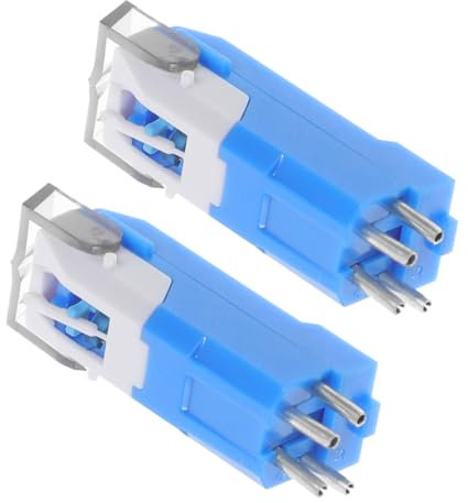iplusmile Agujas De Repuesto Para Tocadiscos De Vinilo -16, Pack De 2 Piezas, Material Duradero y Compatible Modelos Antiguos, Reemplazo Preciso Para Aguja De Disco Equipos De Sonido Analógicos