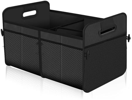 YUNGLOO Organizzatori di accessori per auto Sistemi di stoccaggio del bagagliaio pieghevoli compatti Cargo automobilistico per le migliori protezioni del carico Auto a compartimento multiplo