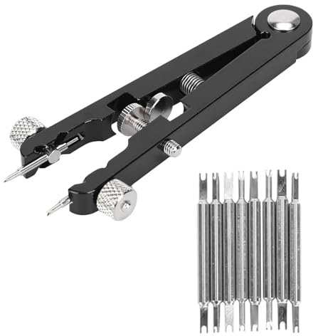 YIIWONI Barre à Ressort Pince,Outil de Démontage de Bracelet avec Goupilles,Pince pour Changer Bracelet Montre Outils Démontage,Ajustement et Remplacement de Bracelets
