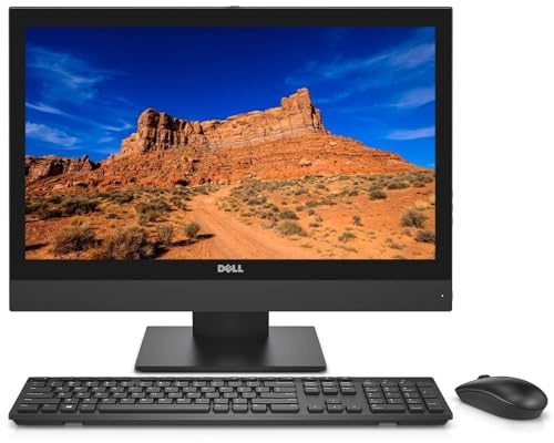 Dell OptiPlex 5250 Ordinateur de bureau tout-en-un avec écran de 21,5 , Intel Pentium Gold G4560, 8 Go de RAM, SSD 512 Go, clavier américain, WiFi, Bluetooth, Windows 11 Pro (reconditionné)