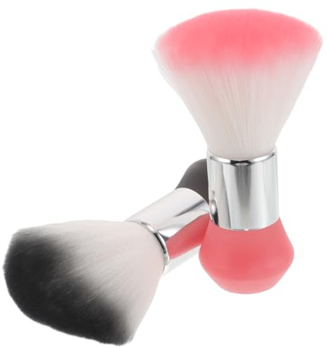 Anneome 2 Pièces Brosse de Plumeau de Cou Barbershop Brosse Douce et Ergonomique pour Nettoyage Cheveux Cassés Outil pour Salon et Coiffeurs