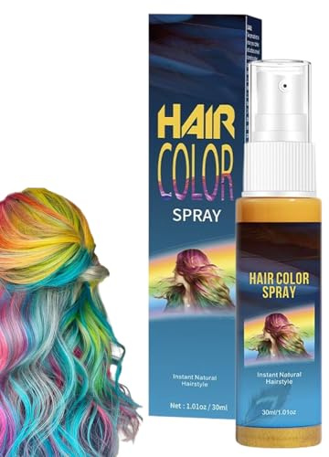 Tinte Para El Cabello 30ml Cobertura De Raíces No Pegajosa | Spray De Color Temporal Para El Cabello para Halloween, , Maquillaje Diario, Vacaciones, Salón, Viaje, Boda
