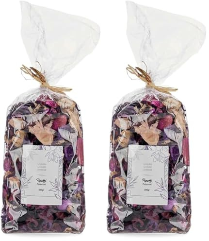 PARENCE.- Bolsa de Popurrí 200g Perfume de Lavanda - Decoración y Fragancia para el Hogar, Natural, Versátil - Lavanda, 200g (Paquete de 2)
