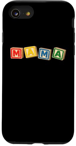 Blocs en Bois Mama pour Enfants Coque pour iPhone SE (2020) / 7/8