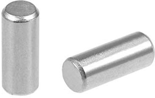 sourcing map 50Pcs 4mm x 10mm Dowel Pin 304 Stainless Steel Shelf Pegs Support Shelves Silver Tone