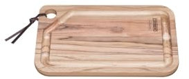 Tramontina - TRAMONTINA- Planche à Découper Kitchen 33x20x1,8cm en Bois de Teck FSC - Rigole à Jus pour viande. Qualité Premium, Durable et Écologique. Parfaite pour Préparer et Servir.