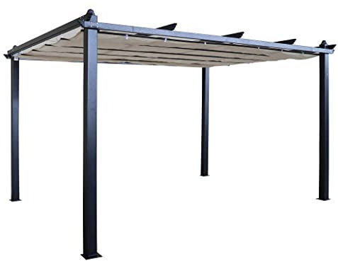 milani home Gazebo da Giardino Astoria 3 X 4 in Alluminio