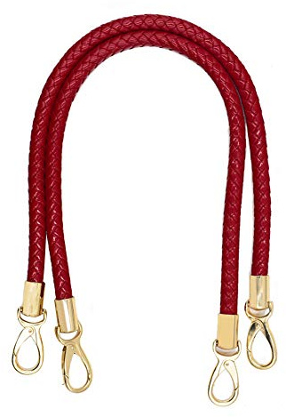 Asudaro 1 Paar Taschenhenkel Pu Leder Taschengriffe Kette Schultergurt Handschlaufe Schulterriemen Riemen Ersatz Gürtel für Einkaufstasche Shopper Tote Handtasche Taschenzubehör 60cm