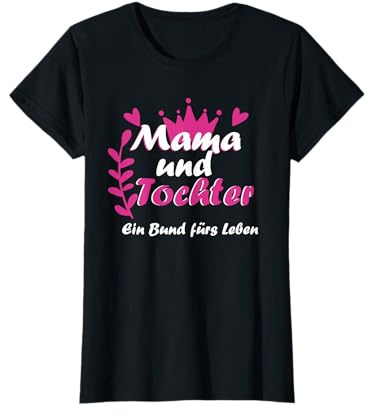 Mama Und Tochter Partnerlook Mutter Muttertag Geschenk T-Shirt