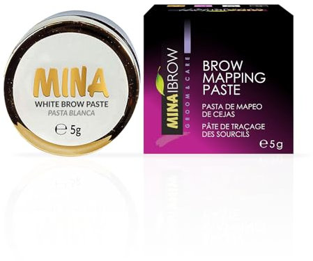 MINA White Brow Paste 5g | Draw Or Sketch The Right Shape Of The Eyebrow | Help To Perfect Your Brow Tinting