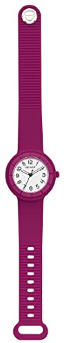 HIP HOP, Hero.Dot, Orologio Donna Pink Flamengo, con Cinturino in Silicone Soft Touch Intercambiabile, Pratica Chiusura, Lunetta Bianca con Numeri Neri, Cassa 34 mm, Movimento al Quarzo, Color Fucsia