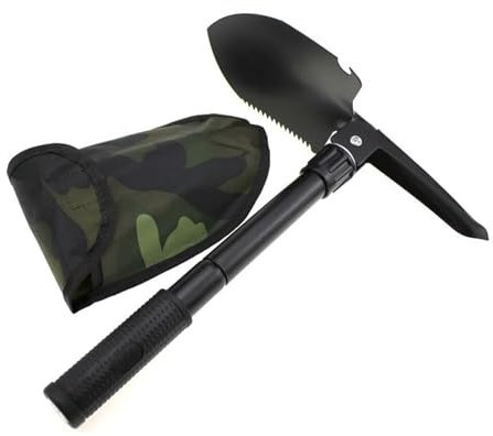 SSIMOO Militär Klappspaten Kleine Gartenschaufel Überleben Klappspaten Unkrautentferner Outdoor Tragbare Campingschaufeln Handwerkzeuge