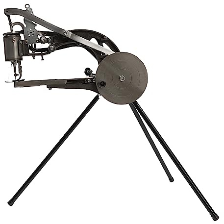 czyuRachel 360° Lange Stäbe Handnähmaschine, Maschine Schuhmachernähmaschine Schuster Schuh Reparatur Metall Sattler Spezial Nähmaschine Für Schumacher Leder Eisen Schuhmacher Ledernähmaschine