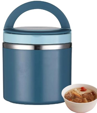 Bvizyelck Contenitore Termico Per Alimenti - 630 Ml Contenitore Termico Per Alimenti Di Acciaio Inossidabile, Thermo Per Alimenti Sottovuoto, Borraccia Termica Sottovuoto Per Alimenti Caldi E Freddi