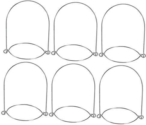 COSMEVIVI Mason Jar Hanger Mason Jar Handles Tinplate Twine Handles Elastic Recovery Outdoor Solar Lanterns Light 6Pcs