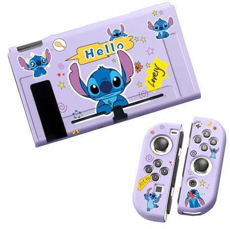 Coque Compatible avec Switch NS, Étui Switch NS Housse, Silice Durable Anti-Rayures Case Accessoires, pour Switch NS Console et Contrôleur, Fabriqué en Matériau TPU (D)