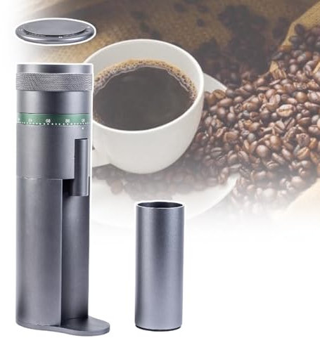 HCAUYNN Molinillo De Café AutomáTico, Molinillo De Café con Muelas, Nivel De Molienda con Control De RotacióN, con Cuchilla CóNica De 7 Dientes, Muelas De Acero Inoxidable,110V