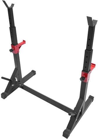 Verstellbare Hantelablage, Hantelablage für Gewichtheben, Gewichtheben Squat Stand, für Fitnessstudios, Turnhallen, Sportplätzen