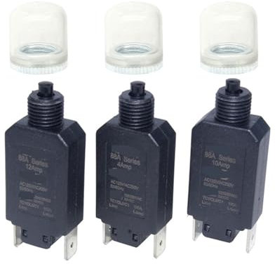 ZBORAVPIX Disjoncteurs Thermiques, Disjoncteur de Protection Thermique Contre Les surcharges 3A-16A, Lot de 3 for Moteurs et transformateurs(4A)