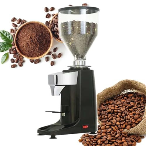 HCAUYNN Molinillo De Café Expreso De Cantidad Fija, Control De Cantidad De Café Molido por BotóN, DispensacióN Manual De Café Molido, Inicio con Un Solo Toque,Black