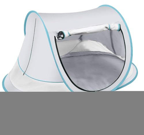Tente De Plage pour Bébé, Parasol De Plage pour Bébé, Toile Anti-Sable Extérieur Pare-Soleil Léger pour Camping Parc Repos Jeu Pique-Nique Vacances Randonnée Voyage Jardin Lac Pêche