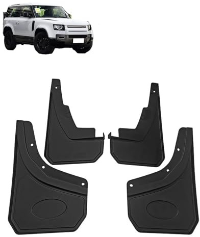 YJTYC Paraspruzzi Auto Anteriore e Posteriore per Land Rover Defender 90/110 2020-2025, Paraschizzi per Pneumatici rotezione Durevole per Fango e Acqua