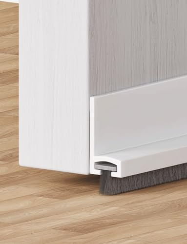 Türdichtung für Außentür, selbstklebend, schalldämmend und zuschneidbar (Milk, 1 Stück)