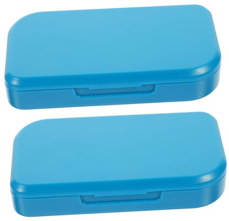 Hemobllo Organizer Settimanale Portatile Per Medicinali 2 Pezzi 6 Scomparti, Custodia Anti-umidità e Dispenser Domestico Compatto Per Viaggio e Uso Quotidiano
