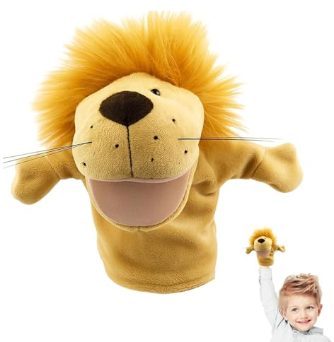 Handpuppen Für Kinder,Handpuppen,Handpuppe Löwe,Ideal Für Geschichten Erzählen Und Kreative Spiele