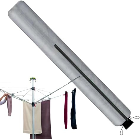 Wäschespinne Abdeckung - Wetterschutz für Rotierende Wäscheleinen | Schutzhülle aus PVC | Universeller Wetter- und UV-Schutz für Kleidung im Garten, Hof und Außenbereich