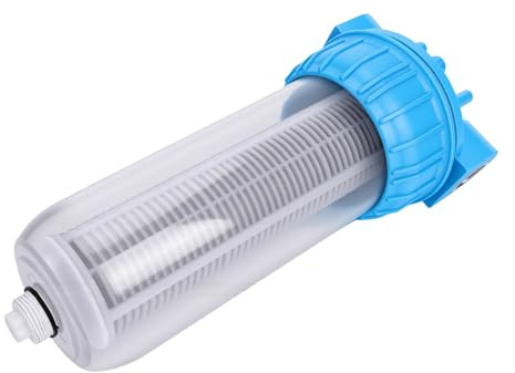 Pssopp Filtre à Eau pour Volaille Filtre de Ligne d'Eau de Lavage à Contre-courant en Plastique avec Débit Réglable Installation Rapide Filtration à Haute efficacité pour les Fermes de Pigeons de
