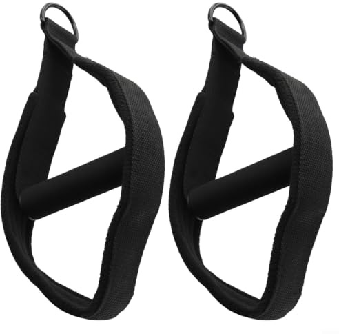 Correas de pilates de doble bucle para equipo reformador, antideslizantes para bandas de pie de forro polar para entrenamiento de flexibilidad, terapia física, juego negro
