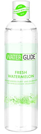 Waterglide Gleitgel Wassermelone-Aroma | Wasserbasiertes Gleitgel für länger anhaltenden Spaß | Vegan | Geeignet für Sexspielzeug und Kondome | 300 ml