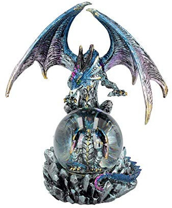 Nemesis Now Azul Oracle Boule à Neige en résine Bleu 19 cm