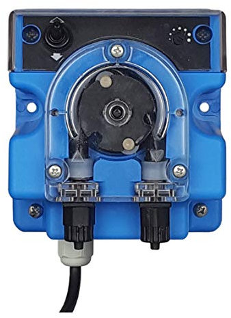Dosificador Automatico Hipoclorito Piscina PH. Bomba Peristáltica con tubo resistente a Cloro y productos ácidos.