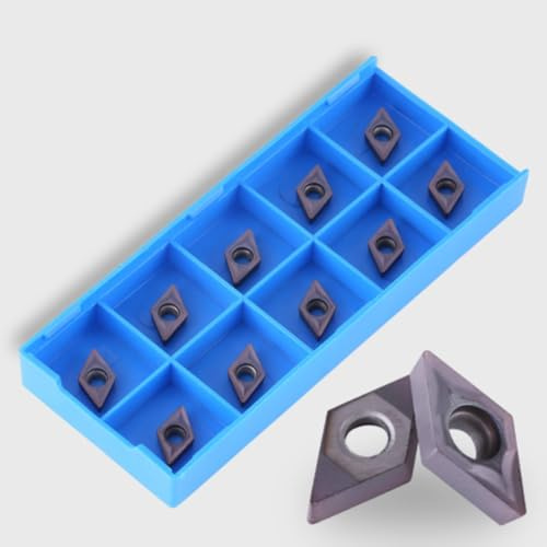 10pcs punte in carburo di cnc inserisce lama, utensile per tornio da taglio con scatola, con la caratteristica di alta efficienza, maggiore efficienza rispetto al tradizionale coltello per saldatura e