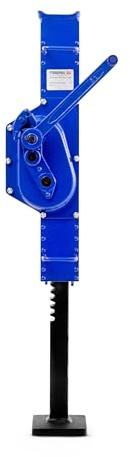 Pallit Stahlwinde 5000 kg / 5t – Kurbelwinde für schwere Lasten Sicherheitskurbel, Hubhöhe 730-1080 mm Stockwinde Hubwinde Wagenheber Zahnstangenwinde