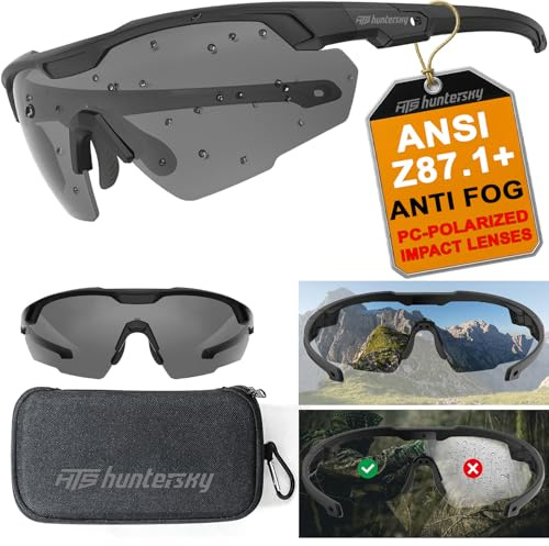 HTS HUNTERSKY S59 Antibeschlag Militär Ballistik Polarisierte Schieß Sonnenbrille Herren