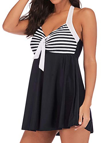 Kobilee Tankini Costume da Bagno Donna Curvy con Pantaloncino Spiaggia Set Tankini Taglie Forti Contenitivo Costume Piscina Push Up Mare Beachwear Imbottito Sexy Costume da Bagno Due Pezzi Vita Alta
