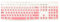 Boaulee Silikon-Tastaturabdeckung für Logitech MK270 und K200 K260 K270 MK200 MK260 MK270 MK275 MK295, waschbar, staubabweisend, Tastaturschutz (Rosa)