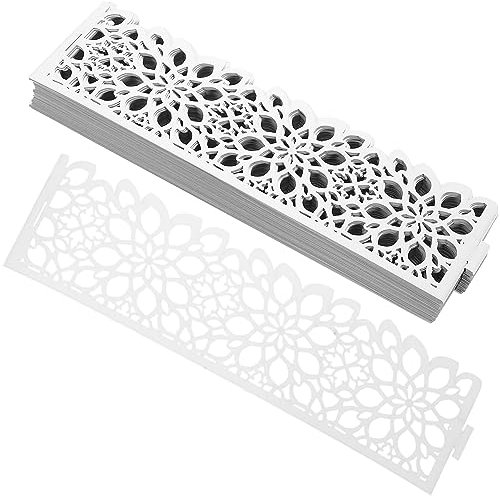 BESTonZON 50stücke Serviettenringe Aus Papier Dekorative Serviettenbuckle Kompakte Serviettenringe Für Hochzeiten Feiertage Und Besondere Anlässe Einfach Zu Verwenden Elegantes Design