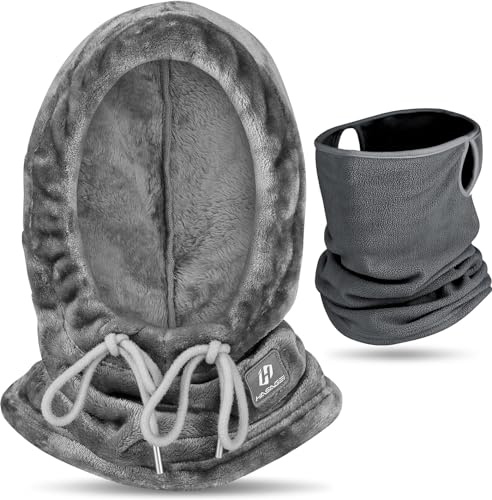 GXCROR Sturmhaube Balaclava Winddicht Ski Mask Warm Koralle Fleece Sturmmaske Atmungsaktiv Skimaske Weicht Sturmhaube Winter für Herren und Damen für Outdoor Sportarten