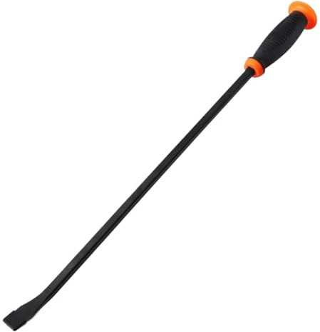 Pry Bar Set Heavy Duty Pry Bars with Thicker Strikes Caps Mechanic Tools for Automotive Demolitions Puller Crowbars(24 inches)
